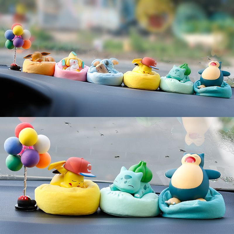 Anime Merchandise Box - Pokémon Schlafpositionen-Serie Trendige Blindbox Pokémon Auto-Plüschfigur