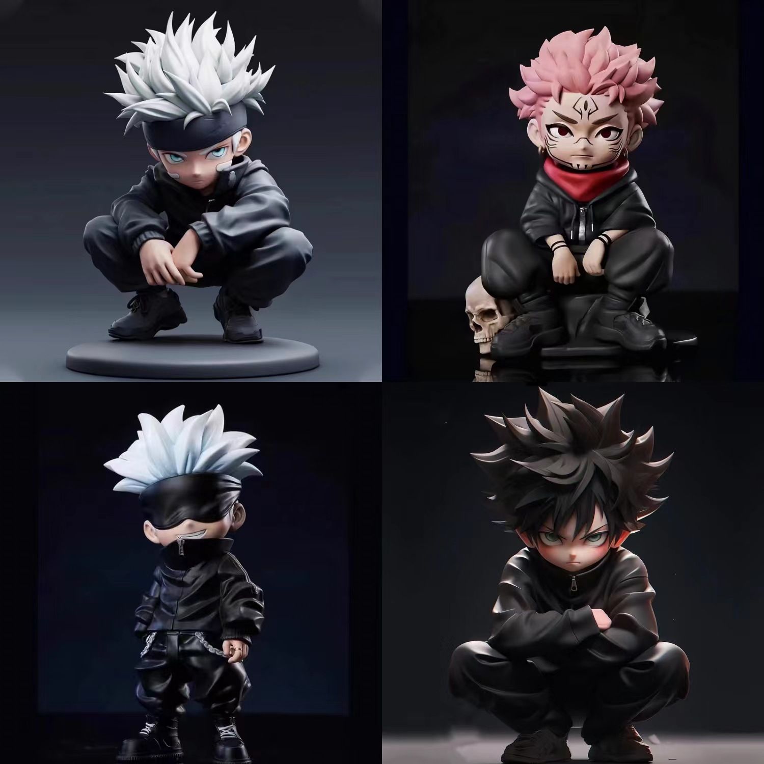 Figure Display Box - Jujutsu Kaisen Figur - kniender Satoru